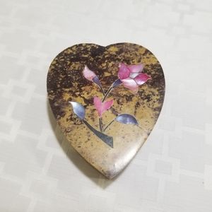 Jewerly Box with Flower Polished